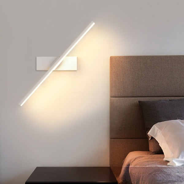 Minimalist Rotating LED Bedside Wall Lamp