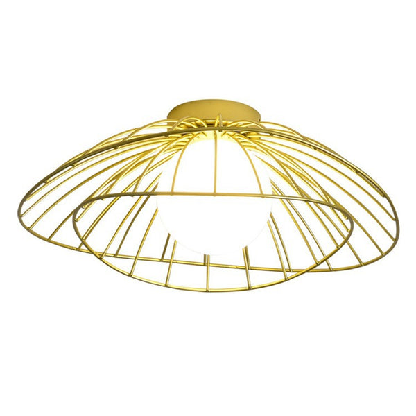 Nordic Balcony Lamp, Straw Hat, Ceiling Lamp, Modern Simple Indoor Cloakroom, Light Luxury Entrance Hall, Corridor Aisle